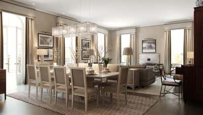  Contemporary Apartment Dining Room. Royal Pavilion by Ben Pentreath Ltd..