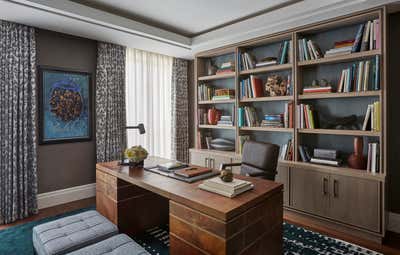 Contemporary Apartment Office and Study. Lateral Apartment by Helen Green Design (Allect Design Group).