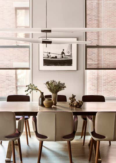  Contemporary Apartment Dining Room. Private Residence in Tribeca, NY by Shamir Shah Design.