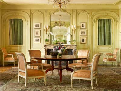 French Apartment Dining Room. Apartment in the French Taste by Jayne Design Studio.