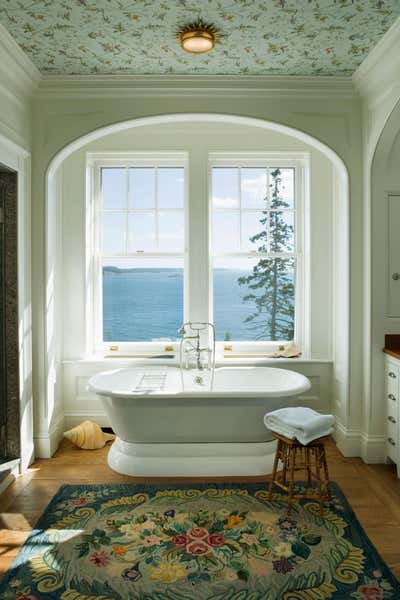  Traditional Country House Bathroom. Penobscot Bay House by Jayne Design Studio.