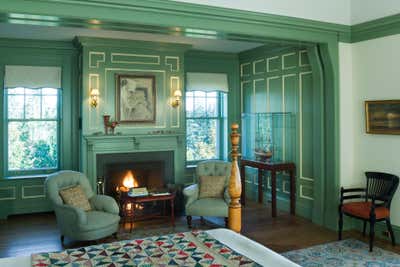  Eclectic Country House Bedroom. Penobscot Bay House by Jayne Design Studio.