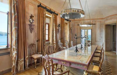  Mediterranean Vacation Home Dining Room. An Italian Villa by JP Molyneux Studio.