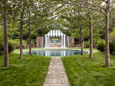  Traditional Country House Patio and Deck. Long Island Estate by David Netto Design LLC.
