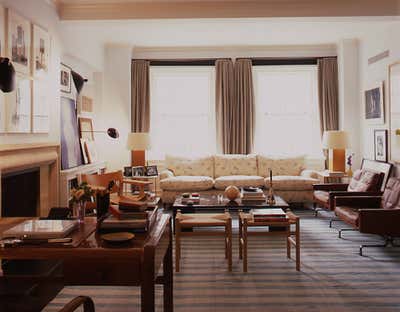  Traditional Apartment Living Room. Lower Fifth Avenue Apartment by David Netto Design LLC.