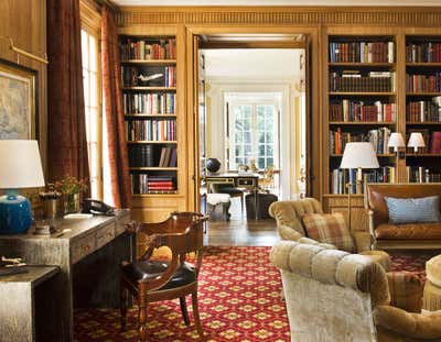  Traditional Family Home Office and Study. Nashville House by David Netto Design LLC.