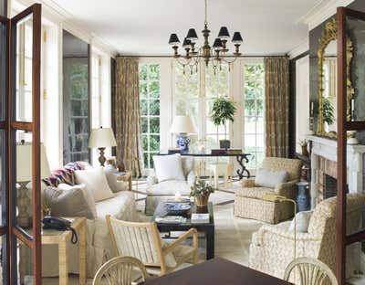  Traditional Family Home Living Room. Nashville House by David Netto Design LLC.