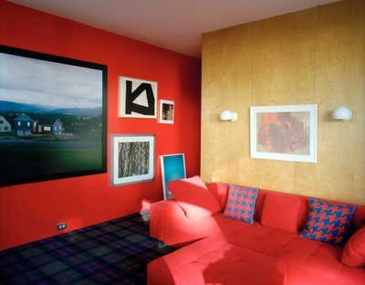  Mid-Century Modern Family Home Living Room. Neutra House LA by David Netto Design LLC.