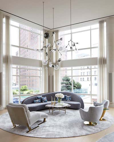  Contemporary Living Room. Tribeca Triplex by Amy Lau Design.