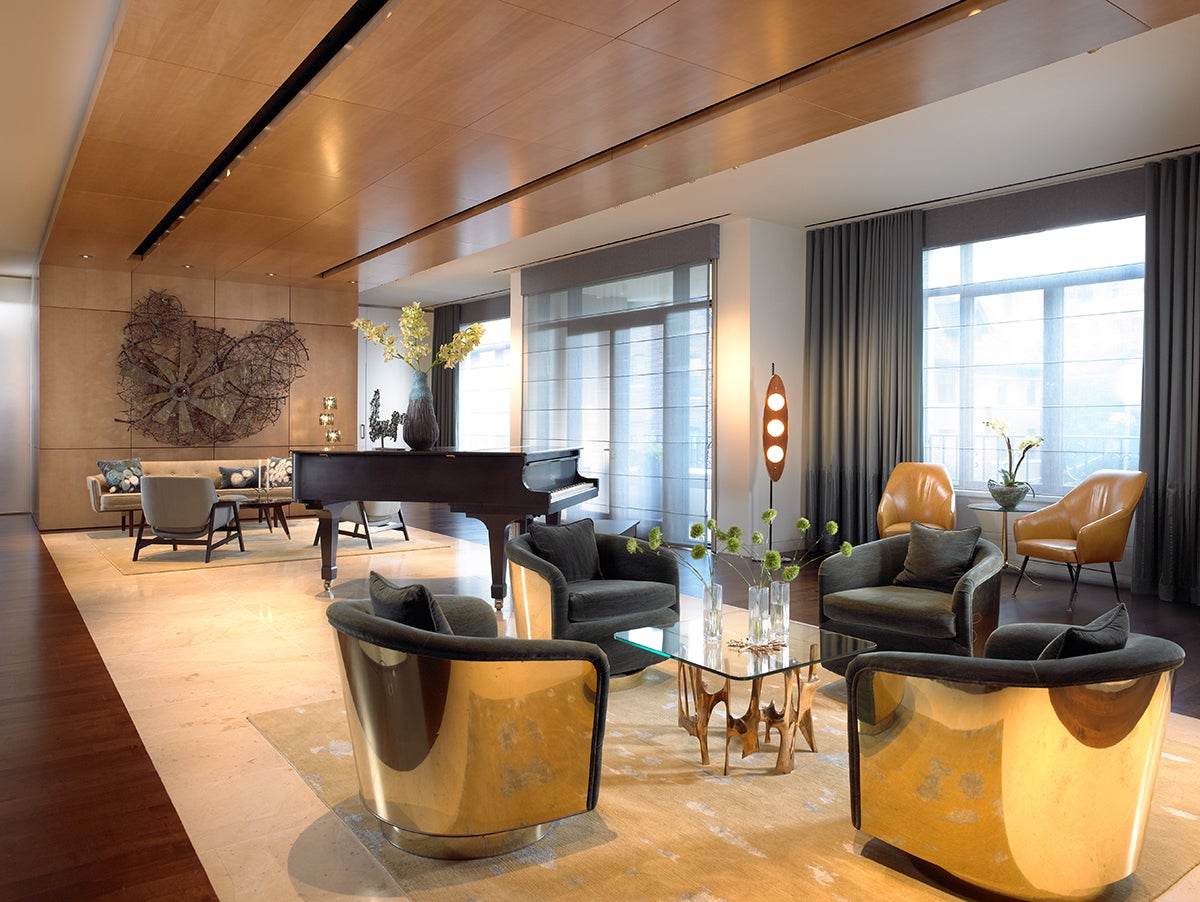 Contemporary Living Room in Chicago, IL by Amy Lau Design