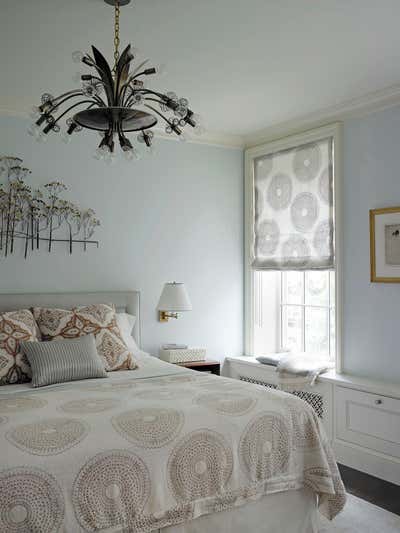  Modern Family Home Bedroom. West Village Townhouse by Amy Lau Design.