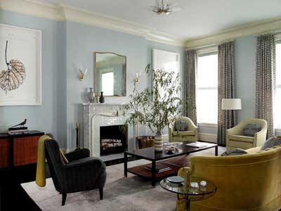 Contemporary Living Room. West Village Townhouse by Amy Lau Design.