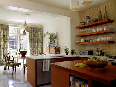  Contemporary Modern Family Home Kitchen. West Village Townhouse by Amy Lau Design.