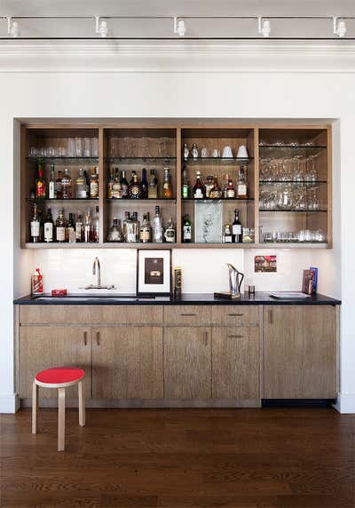 Eclectic Bar and Game Room. Downtown Penthouse by Sheila Bridges Design, Inc.