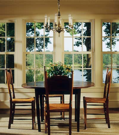  Traditional Family Home Dining Room. New Old House on the Water by Glenn Gissler Design.