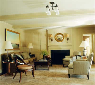  Traditional Family Home Living Room. New Old House on the Water by Glenn Gissler Design.
