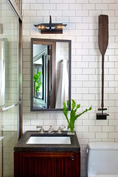  Eclectic Family Home Bathroom. Post-War Apartment with a Point of View by Glenn Gissler Design.