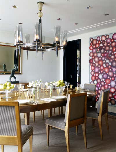  Contemporary Family Home Dining Room. High-Rise Refinement by Glenn Gissler Design.
