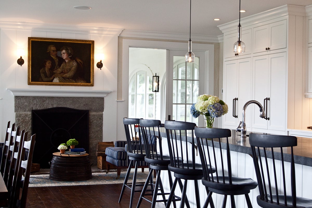 Farmhouse Kitchen in Washington, CT by Marcia Tucker Interiors