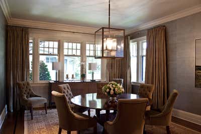  Transitional Family Home Dining Room. Waterfront House by Marcia Tucker Interiors.