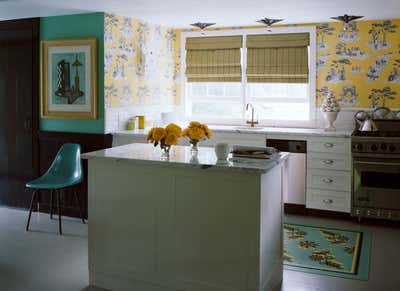 Eclectic Country House Kitchen. Hudson Valley Cottage by Sheila Bridges Design, Inc.