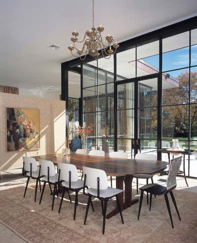  Modern Country House Dining Room. Glass House by Michael Haverland Architect.