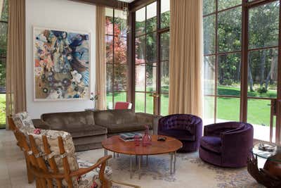 Modern Living Room. House on 20 Acres by Michael Haverland Architect.