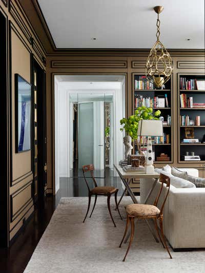  Modern Apartment Office and Study. 5th Avenue Apartment by Jean-Louis Deniot.