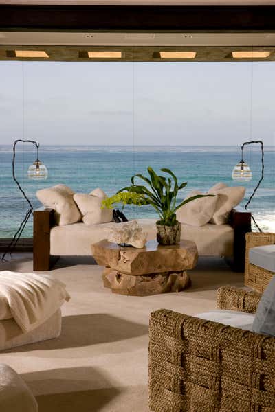  Organic Beach House Living Room. Ocean Front Oasis by Mark Boone, Inc..