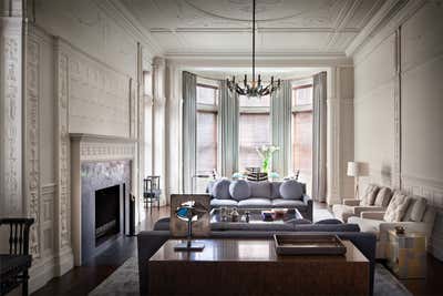  Transitional Family Home Living Room. Commonwealth Avenue by Ries Hayes.