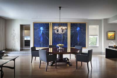 Contemporary Dining Room. Upper East Side Penthouse by Ries Hayes.