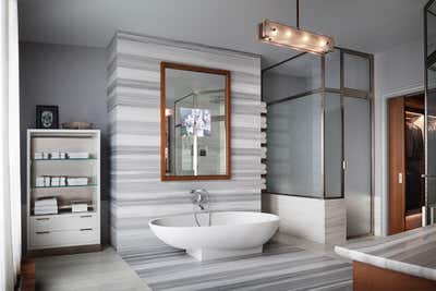  Contemporary Apartment Bathroom. Upper East Side Penthouse by Ries Hayes.