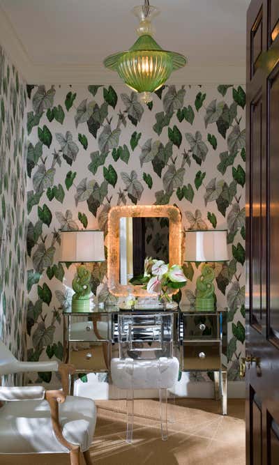 Transitional Beach House Bathroom. Palm Beach Residence by Ries Hayes.