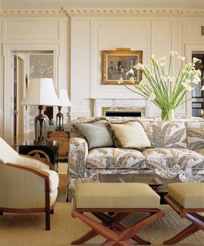 Transitional Living Room. Palm Beach Residence by Ries Hayes.