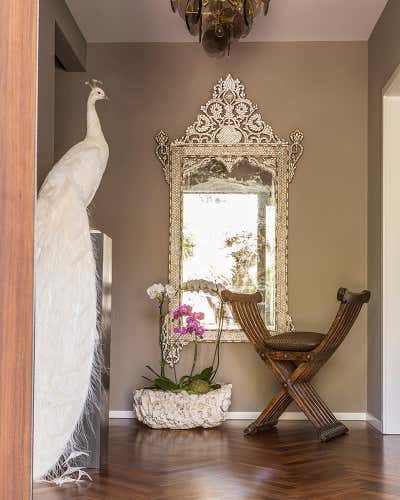 Eclectic Vacation Home Entry and Hall. Coral Gables by Villalobos Desio.