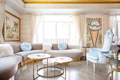 Mid-Century Modern Apartment Living Room. Upper East Side II by Sasha Bikoff Interior Design.