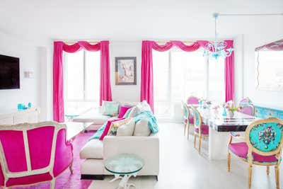  Mid-Century Modern Apartment Living Room. Soho I by Sasha Bikoff Interior Design.