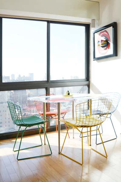 Mid-Century Modern Apartment Dining Room. Upper East Side I by Sasha Bikoff Interior Design.