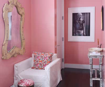  Mid-Century Modern Apartment Bedroom. Tribeca Maisonette by Sasha Bikoff Interior Design.