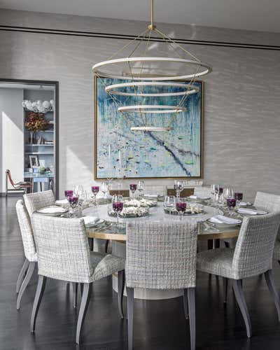  Contemporary Apartment Dining Room. One57 Model Apartment by Drake/Anderson.