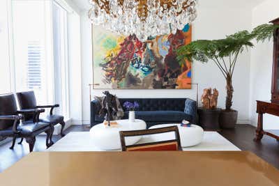 Eclectic Apartment Living Room. Midtown Manhattan by Drake/Anderson.