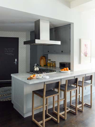  Mid-Century Modern Family Home Kitchen. Tribeca Residence by Damon Liss Design.