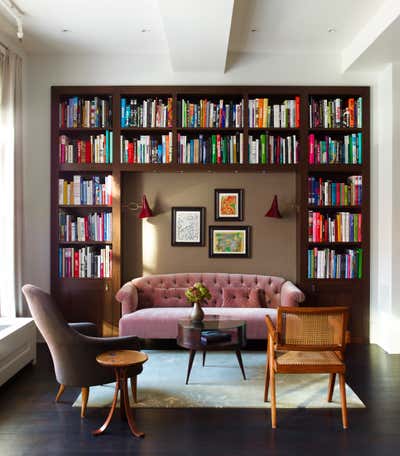  Mid-Century Modern Family Home Living Room. Tribeca Residence by Damon Liss Design.