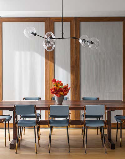 Mid-Century Modern Family Home Dining Room. Chelsea Loft by Damon Liss Design.
