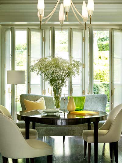  Modern Family Home Dining Room. Beverly Hills Residence by Barbara Barry Incorporated.