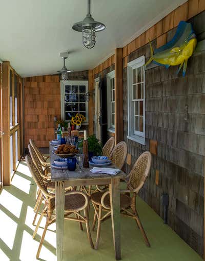  Cottage Country House Patio and Deck. Sag Harbor by Michelle R. Smith Interiors.
