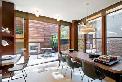  Eclectic Family Home Dining Room. Gramercy Park Townhouse - Triplex by Michael Haverland Architect.