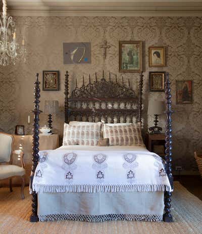  Mediterranean Bedroom. Villa Vallombrosa by Annie Kelly Art + Design.