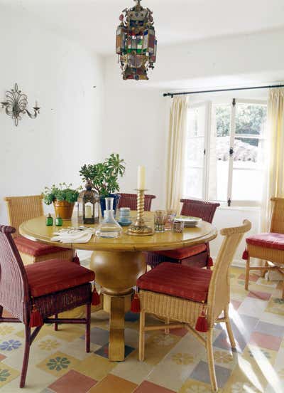  Mediterranean Dining Room. Beverly Hills Andalusian by Annie Kelly Art + Design.