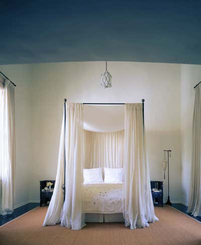  Mediterranean Family Home Bedroom. Beverly Hills Andalusian by Annie Kelly Art + Design.